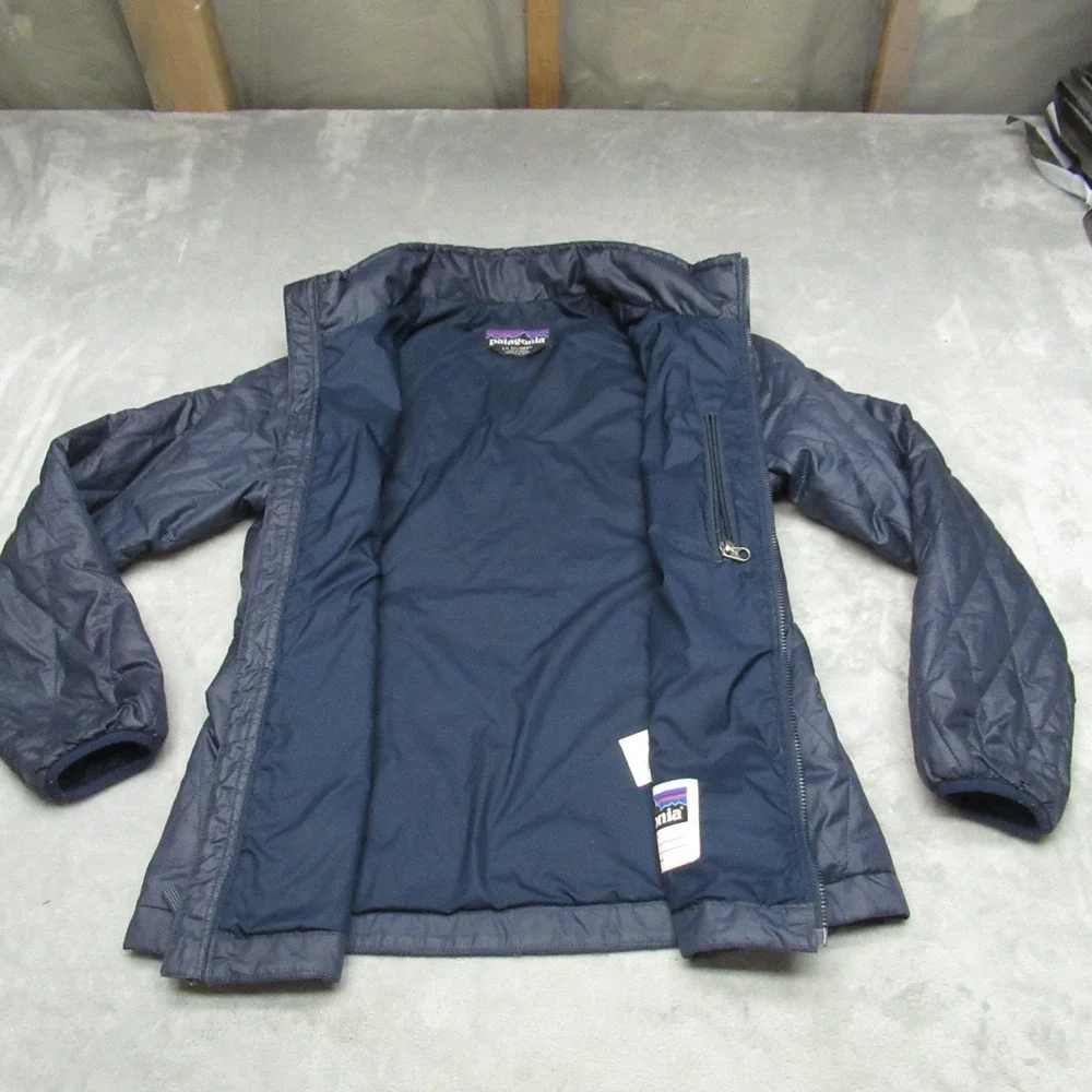 Patagonia Nena Jacket‎ Kids Large Blue Insulated Quilted Primaloft Light Puffer